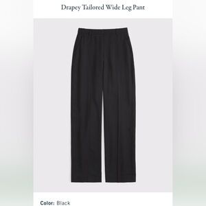 Abercrombie Drapey Tailored Wide Leg Pant